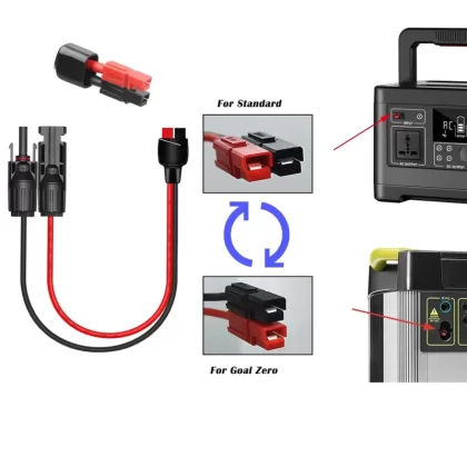 10AWG Solar Panel to Anderson,2FT Solar Panel Extension Cable to Anderson Connector for Portable Solar Power Systems and Battery Connections