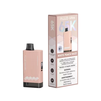 White Peach Razz Allo Ultra 65K 0.1mg Disposable Vape