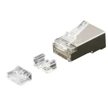 Wholesale CAT5E/CAT6/CAT6A Shielded RJ45 Plugs packs of 10-100 with loading bar wholesale