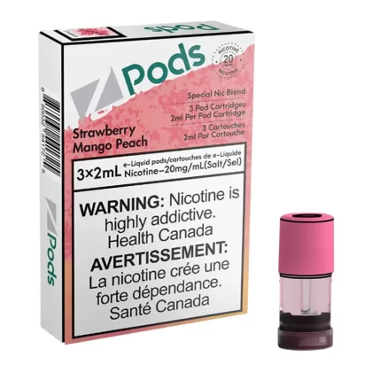 Z POD 2% 3 X 2ML – STRAWBERRY MANGO PEACH