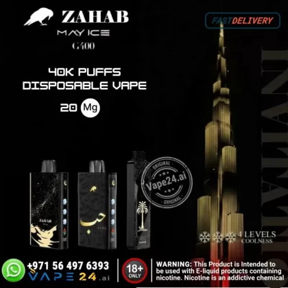 Zahab G400 Disposable 40,000 Puffs Vape in Dubai