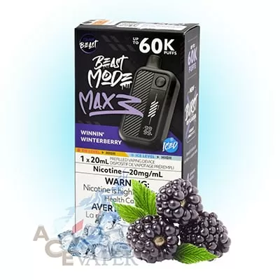 Winnin’ Winterberry Iced Flavour Beast Mode Max 3 60K Disposable Vape
