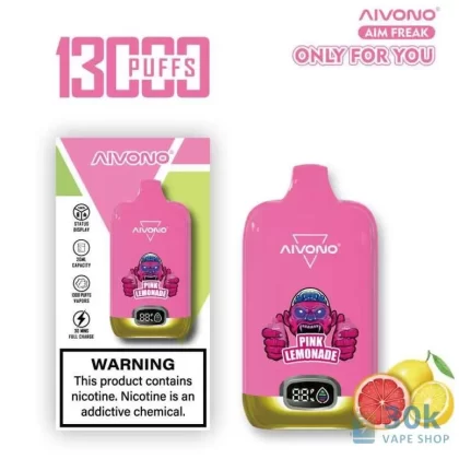 Aivono AIM FREAK 13000 Disposable Vape – 13K Puffs, Rechargeable, 20ml Capacity