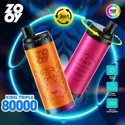 Zooy 80000 puffs king 3-in-1 Disposable Vape