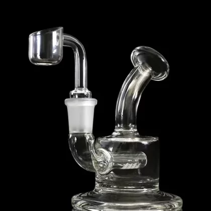 “Puff Tuff” Mini Inline Dab Rig with Banger & Bowl