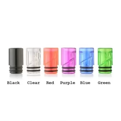 510er Drip Tips MTL Plastic with Splash Guard Spiral in Six Colours