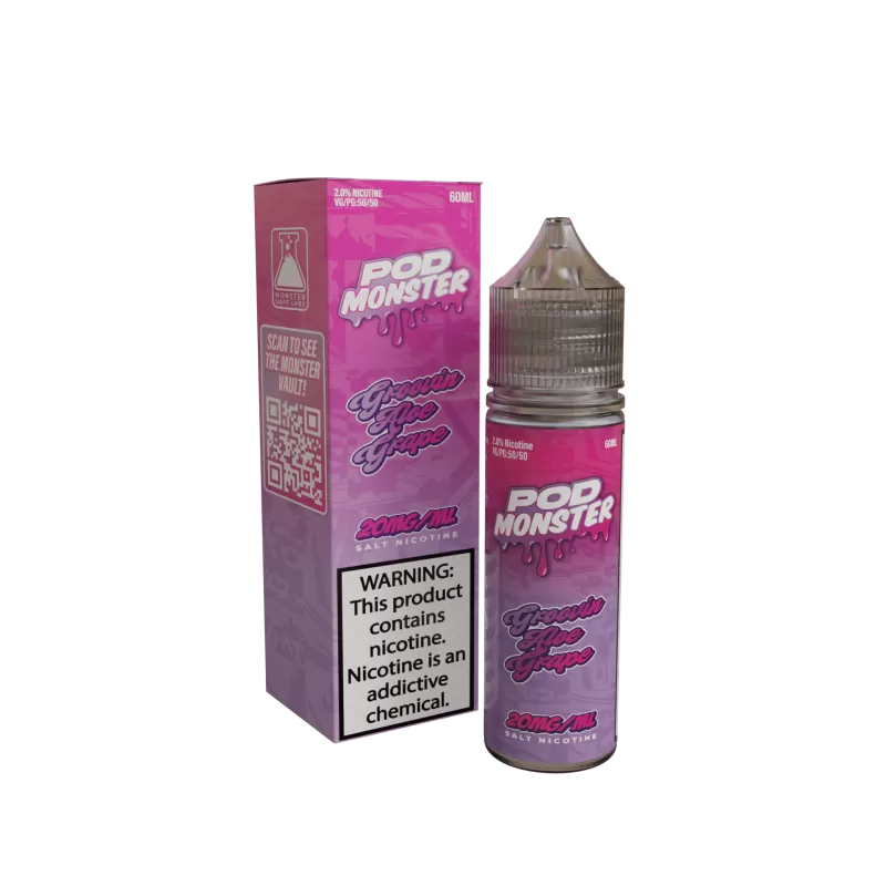 Groovin Aloe Grape Pod Monster Salt by Jam Monster – 60mL