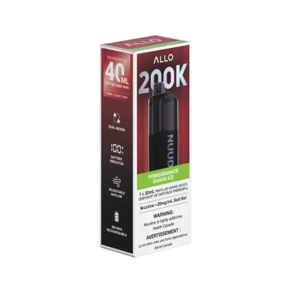 Allo Nuud 200K Pomegranate Guava Ice 20mg/30ml disposable (Provincial)