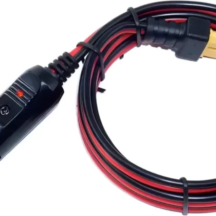 12V/24V XT60 Car Charging Cable Car Charger 4.9FT 14AWG Compatible with EcoFlow Delta River,BLUETTI EB55,Anker 757/767 Solar Power Station Wave 2 AC