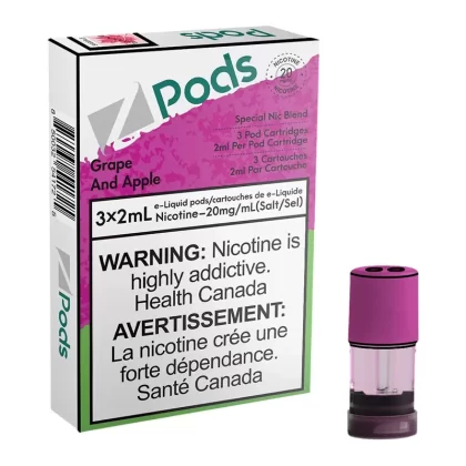 Z POD 2% 3 X 2ML – GRAPE AND APPLE
