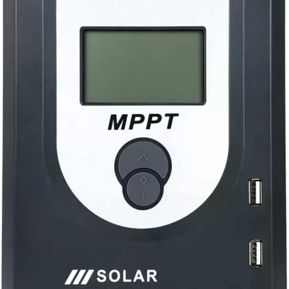 20A MPPT Solar Charger Controller 12V 24V Solar Panel Intelligent Regulator with LCD Display Support AGM, Gel, Flooded and Lithium Battery Charging