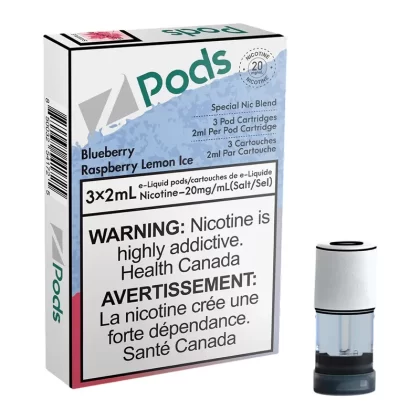Z POD 2% 3 X 2ML – BLUEBERRY RASPBERRY LEMON ICE