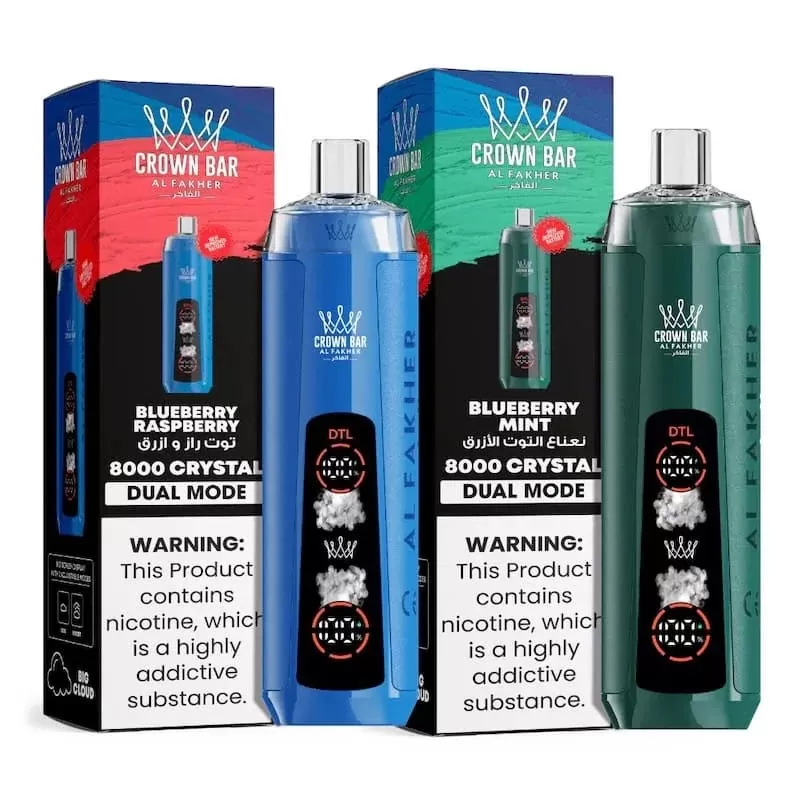 Al Fakher Crystal 8000 Puffs Disposable Vape Dual Mode