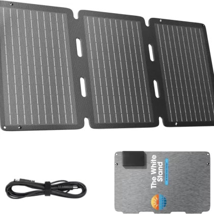 30 Watt Panel Solar Charger USB, 30w Portable Solar Panel, 12 Volt Waterproof high Efficiency Foldable Solar Panel, Fast Charging Solar Charging Station, Solar Panels for Camping, rv, Outdoors.