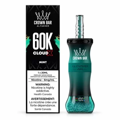 Al Fakher Crown Bar Cloud X 60K Mint – 60,000 Puffs
