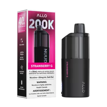 Allo Nuud 200k Strawberry G Disposable 20mg/ml (Provincial)