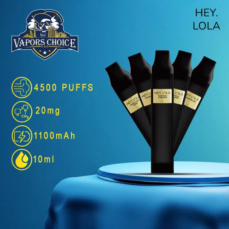 HEY LOLA (20mg) 4500 PUFFS - DISPOSABLE VAPE
