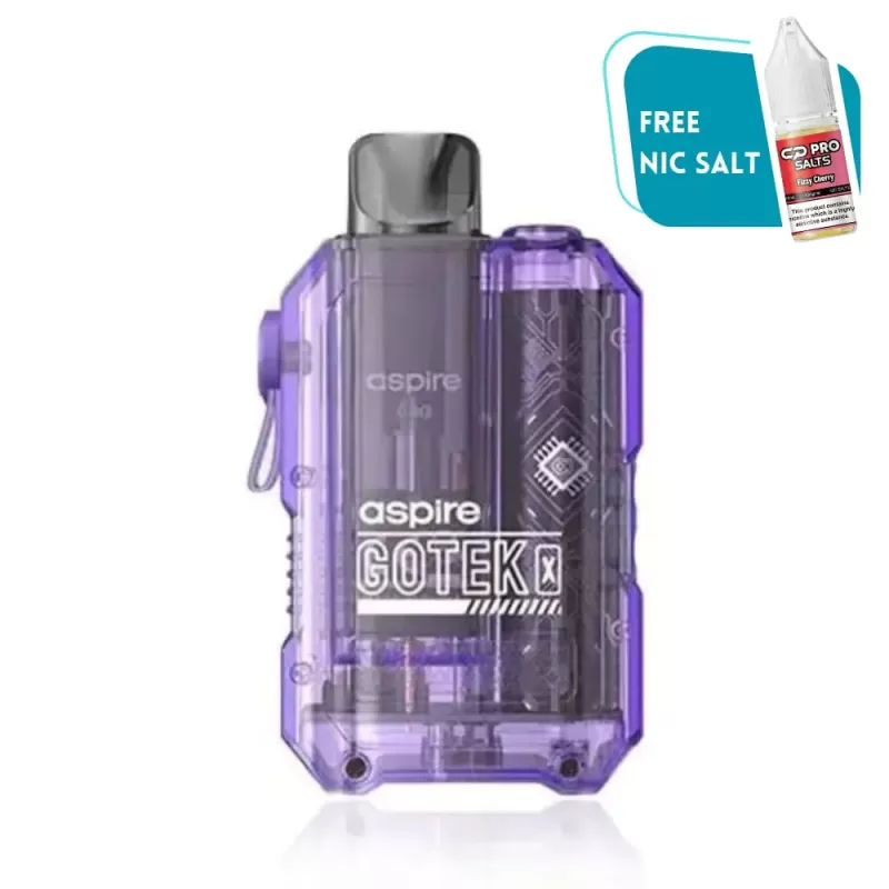 Aspire Gotek X Pod Vape Kit Translucent Violet