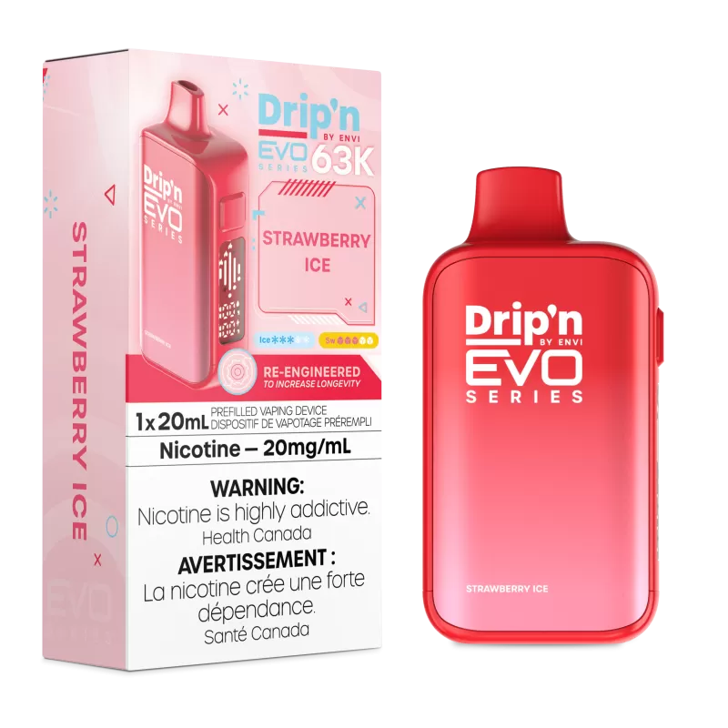 Drip'n by Envi EVO 63K Disposable - Strawberry Ice