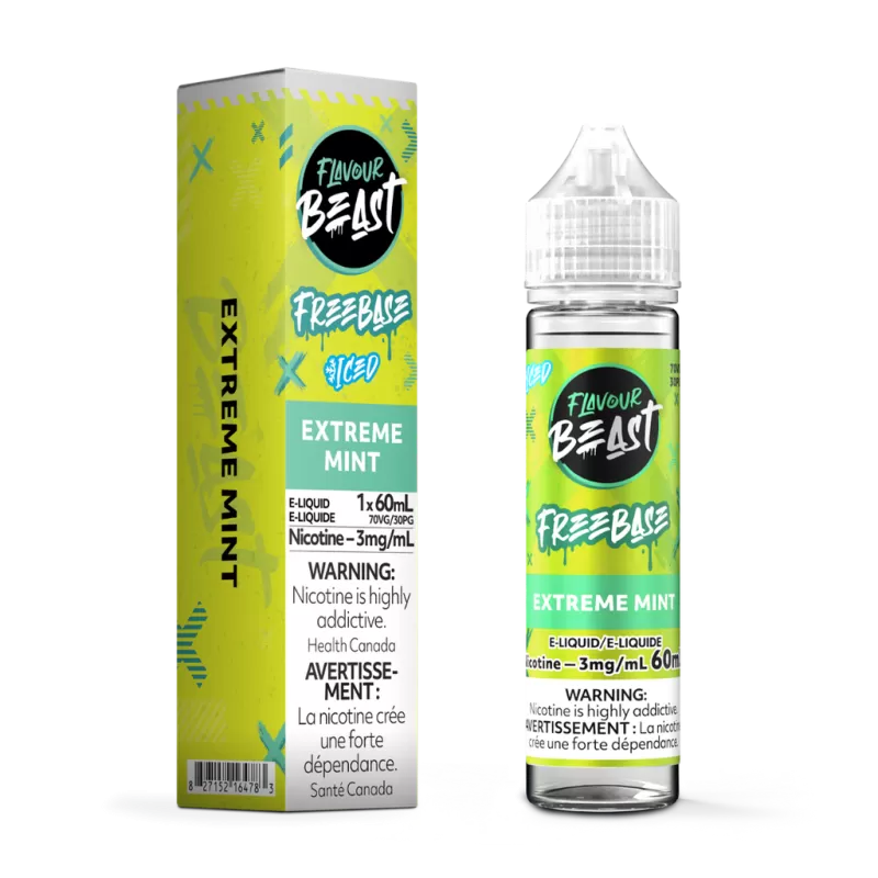 Flavour Beast Freebase E-Liquid 60mL – Extreme Mint Iced