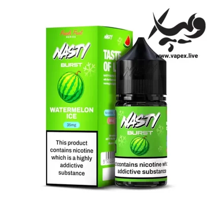 سالت نیکوتین نستی برست هندوانه یخ | Nasty Burst Watermelon Ice 30ML