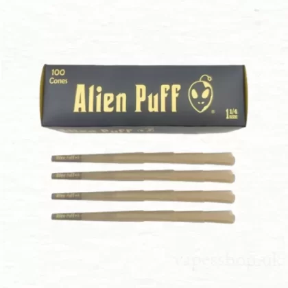 100 Alien Puff Black & Gold Pre-Rolled Cones