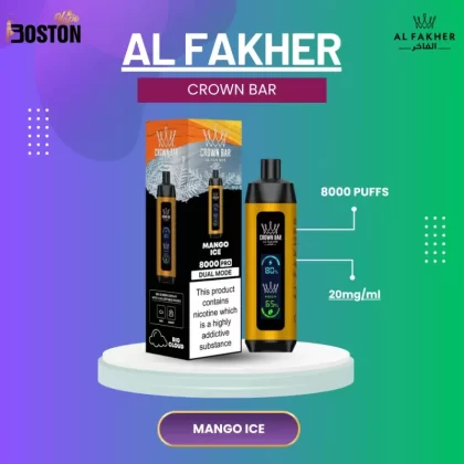 Al Fakher Crown Bar Mango Freeze 20mg/ml-8000 puffs