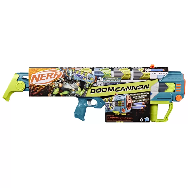 NERF REBEL OPS DOOM CANNON toy, large Nerf gun, rapid fire, contains 60 rounds