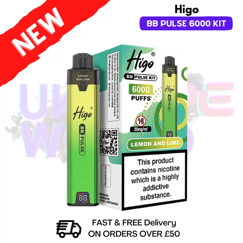 Lemon and Lime Higo BB Pulse 6000 Prefilled Pod Kit