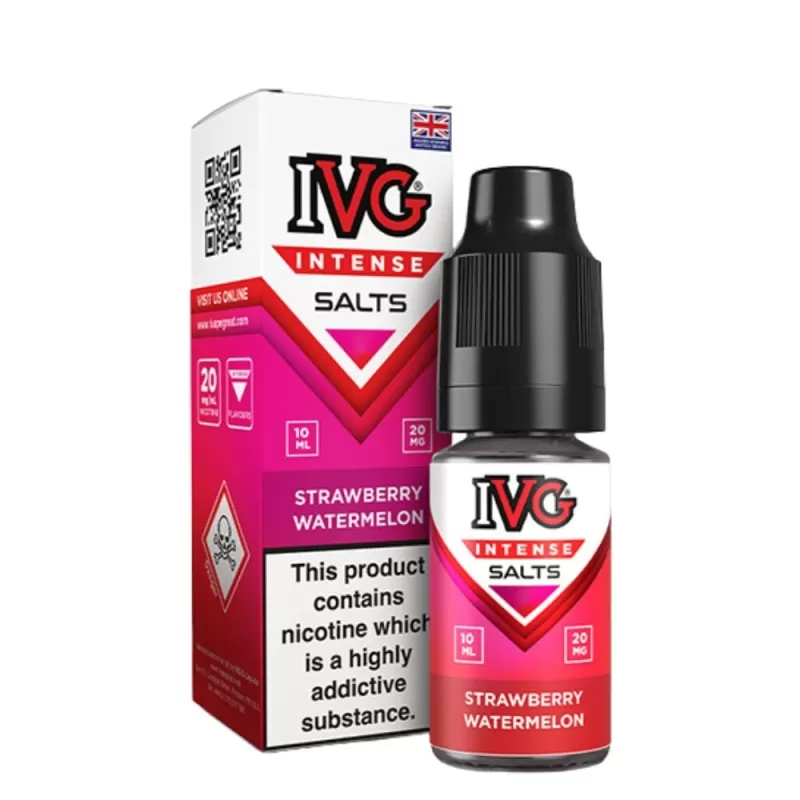 Strawberry Watermelon Nic Salts E-Liquid Intense Salts Series by IVG (10ml)