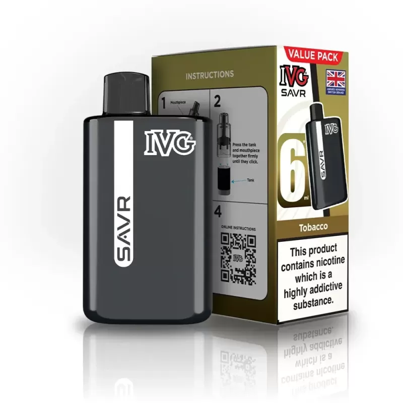 IVG SAVR Tobacco Vape Kit (Pack of 5)